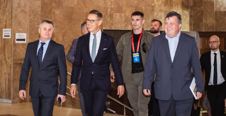 Зустріч студентів ННІМВ із Президентом Фінляндської Республіки Александером Стуббом