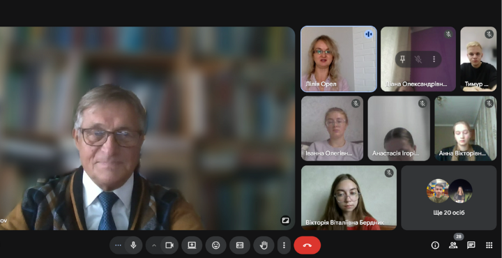 Гостьова лекція професора Олександра Бірюков в Київському столичному університеті імені Бориса Грінченка